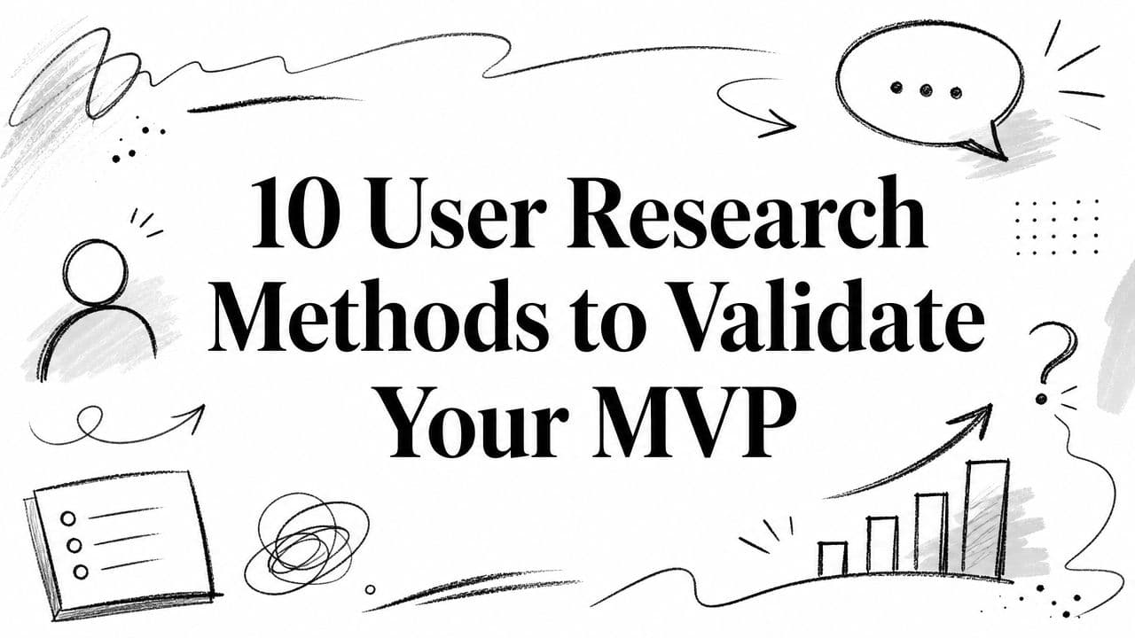 10 User Research Methods to Validate Your MVP